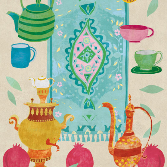 Tea House illustration by Lizzy Doe
